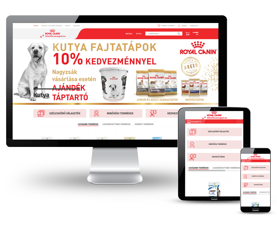 Allatifinomsagok.hu - Kutya és macska eledel reszponzív webáruház