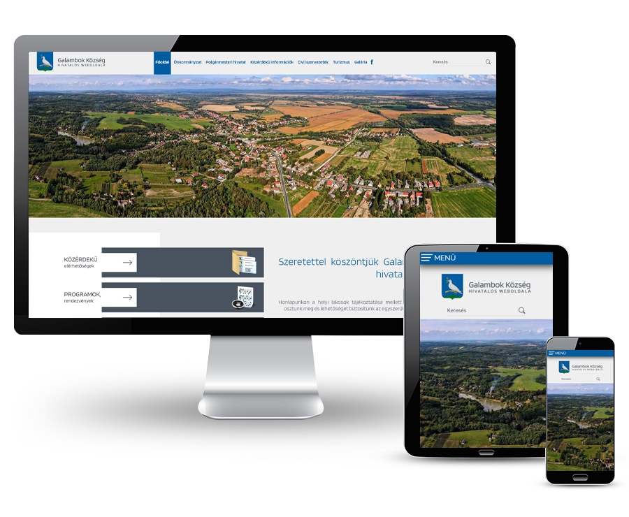 Galambok.hu - Galambok Község - Reszponzív honlapkészítés