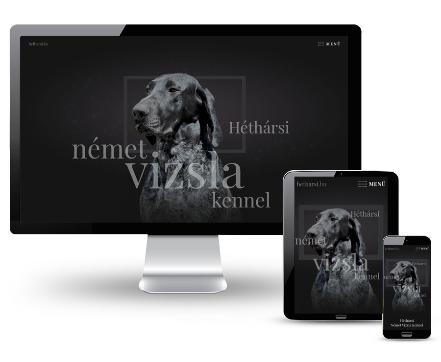 Hetharsi.hu - Héthársi Német Vizsla Kennel - reszponzív honlapkészítés