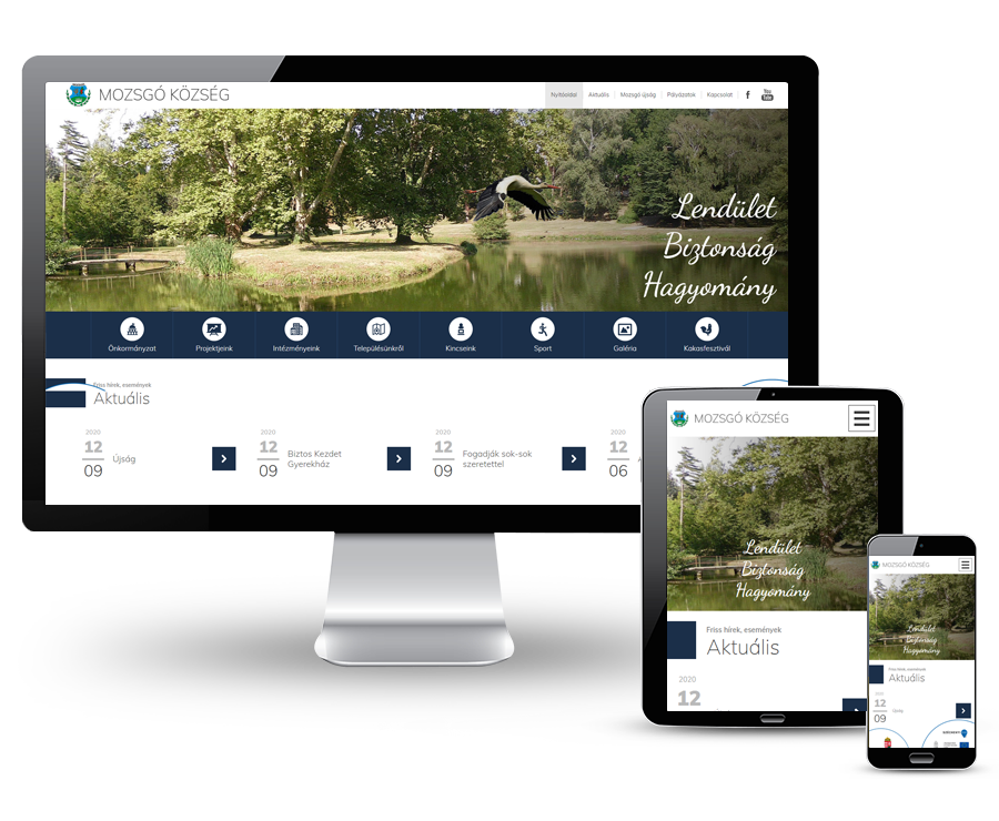 Mozsgo.hu - Mozsgó - reszpoznív honlapkészítés