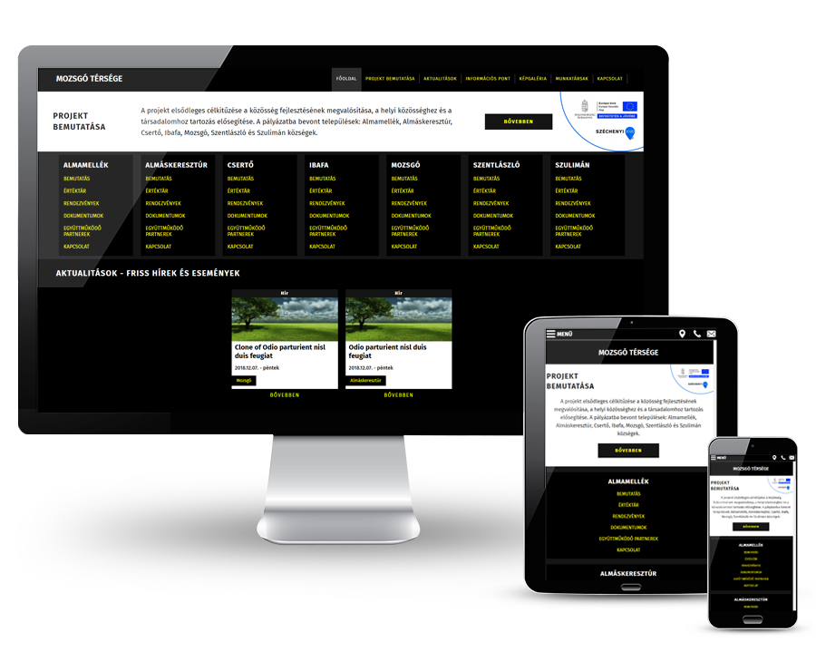Mozsgotersege.hu - akadálymentes reszponzív honlapkészítés