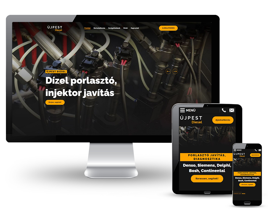 Porlaszto-javitas.hu - Porlasztó, injektor, szivattyú javítás, felújítás Budapest - reszponzív honlapkészítés