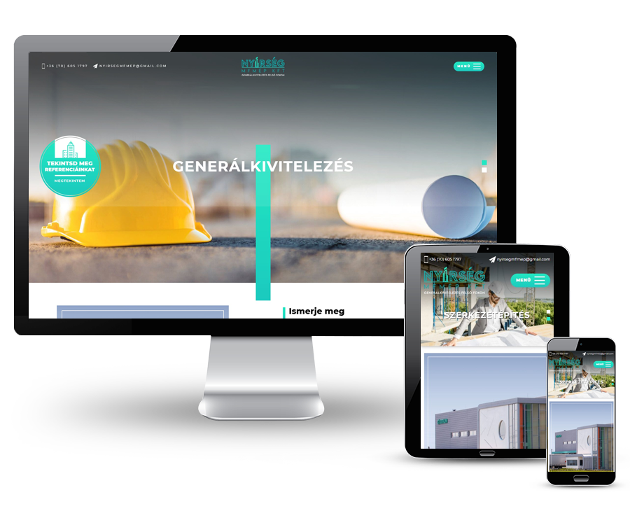 Szerkezetepitok.hu - Nyírség MFMÉP Kft. generálkivitelezés, szerkezetépítés - reszponzív honlapkészítés