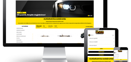 Alkatracer.hu - autóalkatrész reszponzív webáruház készítés