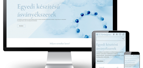 Asvanypont.hu - Egyedi készítésű ásványékszerek - reszponzív webshop készítés