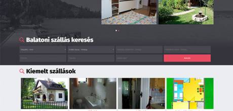 Balaton-apartman.hu kiadó balatoni szállások reszponzív weboldal készítése