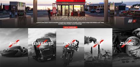 Cepsa.hu prémium minőségű motorolajok - reszponzív honlap készítés