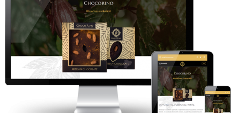 Chocorino.hu - Prémium minőségű kézműves csokoládé - Reszponzív webáruház készítés