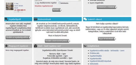 D-E.hu ingatlanportál fejlesztése