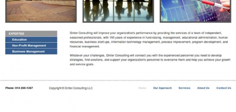 Paul Dinter Consulting weboldalának kódtervezése