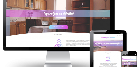Drami Apartman mobilbarát bemutatkozó weblapkészítés