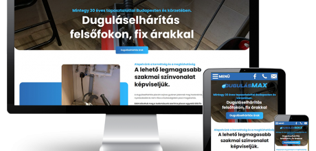 Dugulasmax.hu - Duguláselhárítás felsőfokon, fix árakkal - reszponzív honlapkészítés