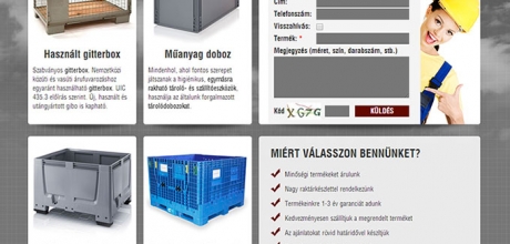 gitterbox.hu weboldal megújítása