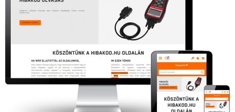 Hibakod.hu - Hibakód olvasás - reszponzív webáruház készítés