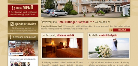 Hotelrittinger.hu weboldalának megújítása