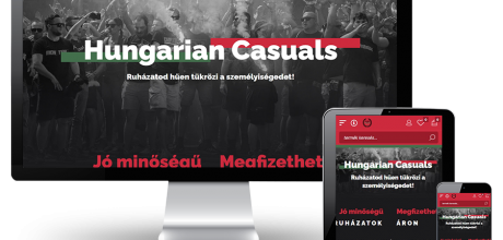 Hungariancasuals.com - Szurkolói bolt, szurkolói ruházat - reszponzív webáruház készítés