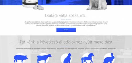 Kapocskft.hu állatorvosi rendelő és patika mobil barát honlap készítés