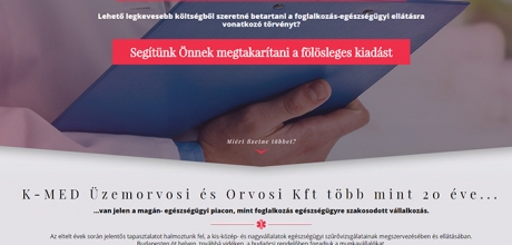 Foglalkozasegeszsegugy.hu reszponzív bemutatkozó honlap készítése