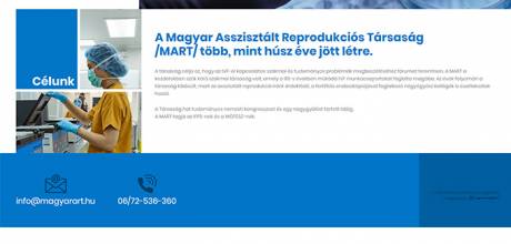 Magyarart.hu - Magyar Asszisztált Reprodukciós Társaság - Reszponzív honlapkészítés