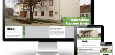 Nagydobszaiskola.hu - reszponzív általános iskola honlapkészítés