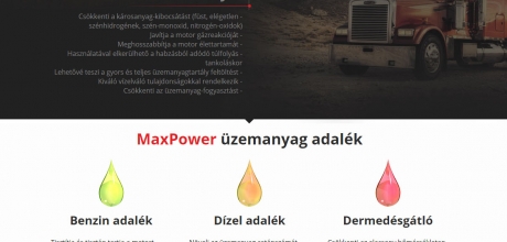 Maxpower300.hu reszponzív weboldal készítése