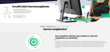 Netkontakt.hu Lakossági és üzleti internetszolgáltató reszponzív honlapkészítés