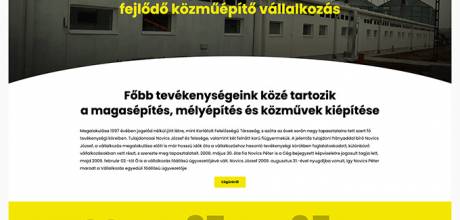 Novicskft.hu Céges weboldal készítés