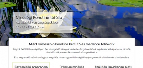 pondline.hu honlap tervezés