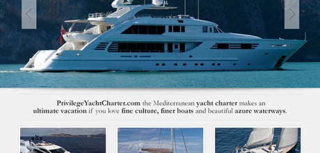 privilegeyachtcharter.com weboldal elkészítése