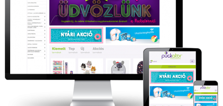 Puckator.hu - ajándék nagykereskedés - reszponzív webáruház készítés