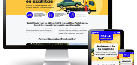 Automentesszigetvar.hu - Autómentés és szállítás - Szalai Gyula - reszponzív weboldal készítés