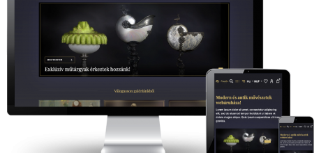 Nautilusantikwebshop.hu - Modern és antik művészetek webáruháza - reszponzív webáruház készítés
