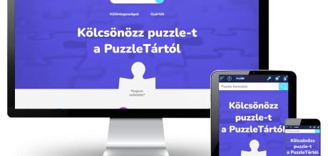 Puzzletar.hu - Puzzle kölcsönzés, kirakó bérlés - reszponzív webáruház készítés