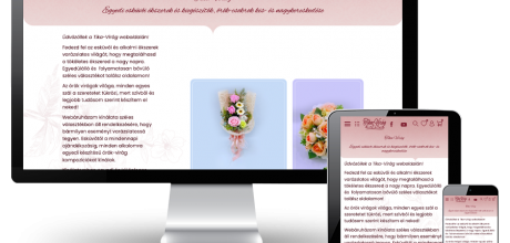 Tika-virag.hu - Tika-Virág, egyedi esküvői kellékek - reszponzív webshop készítés