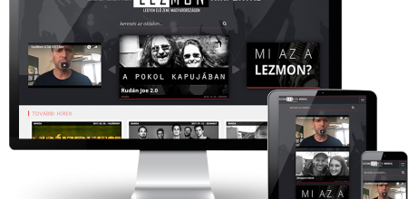 Lezmon.hu magyar élőzenével foglalkozó reszponzív hírportál készítése