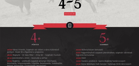 Szigetvári Ostromnapok rendezvénynek készítettünk mobilbarát honlapot