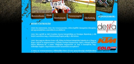 Szvoboda Bence hivatalos weboldalának elkészítése