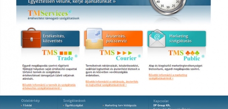 TMS Services értékesítést támogató szolgáltatások weboldal készítés