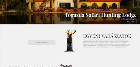 Togazdasafari.hu - vadásztársaság és vadászatszervező reszponzív weboldal készítése
