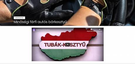 Tubakkesztyu.hu - Minőségi férfi és női bőrkesztyűk, Pécs - reszponzív webáruház készítés