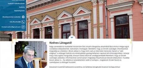 Vaskut-nagyközség önkormányzati reszponzív weboldal készítés