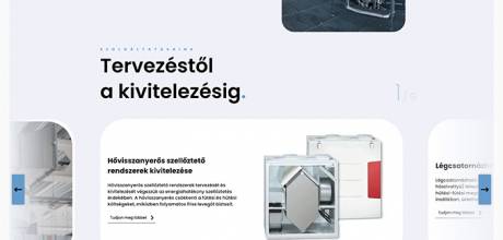 Vento2000.hu modern, letisztult honlap készítése