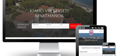 Virsziget.com - Vir sziget szállások, kiadó horvátországi apartmanok - reszponzív weboldal készítés