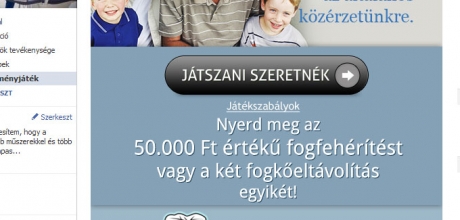 Facebook nyereményjáték WestDent fogászat