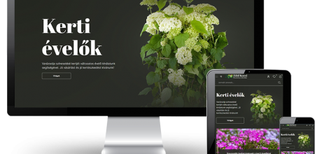 Zoldkocsikert.hu - Kertészeti webáruház, kerti dísznövények - reszponzív webáruház készítés