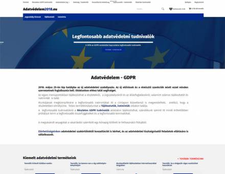 Adatvedelem2018.eu - Segítséget nyújtó reszponzív webáruház a 2018-as adatvédelmi változásokkal kapcsolatban