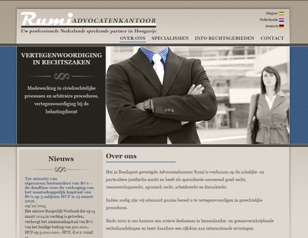 advocaatinhongarije.com weboldal elkészítése
