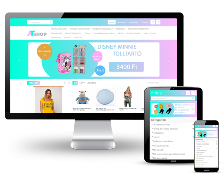 Atshop.hu - Lakástextil, kreatív hobbi, ruházat - reszponzív webáruház készítés