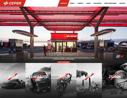 Cepsa.hu prémium minőségű motorolajok - reszponzív honlap készítés