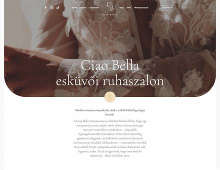Ciaobellasposa.hu prémium weboldal elkészítése